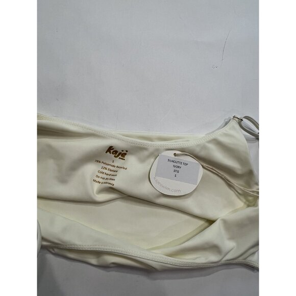 Kaje The Silhouette Tank Swim Top in Ivory - Picture 4 of 4